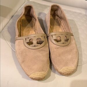Tory Burch Women's Grey/Tan Espadrille Flats